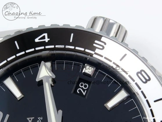 1224 Planet Ocean 600M ‘Tai Chi’ GMT 43.5mm VSF 1:1 Best Edition Black White Ceramic Bezel and Dial on SS Bracelet A8906 Super Clone Durable 7732